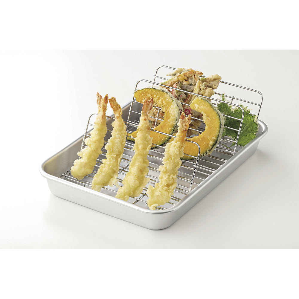揚げ物名人脱着式アミ付深型天ぷらバットS