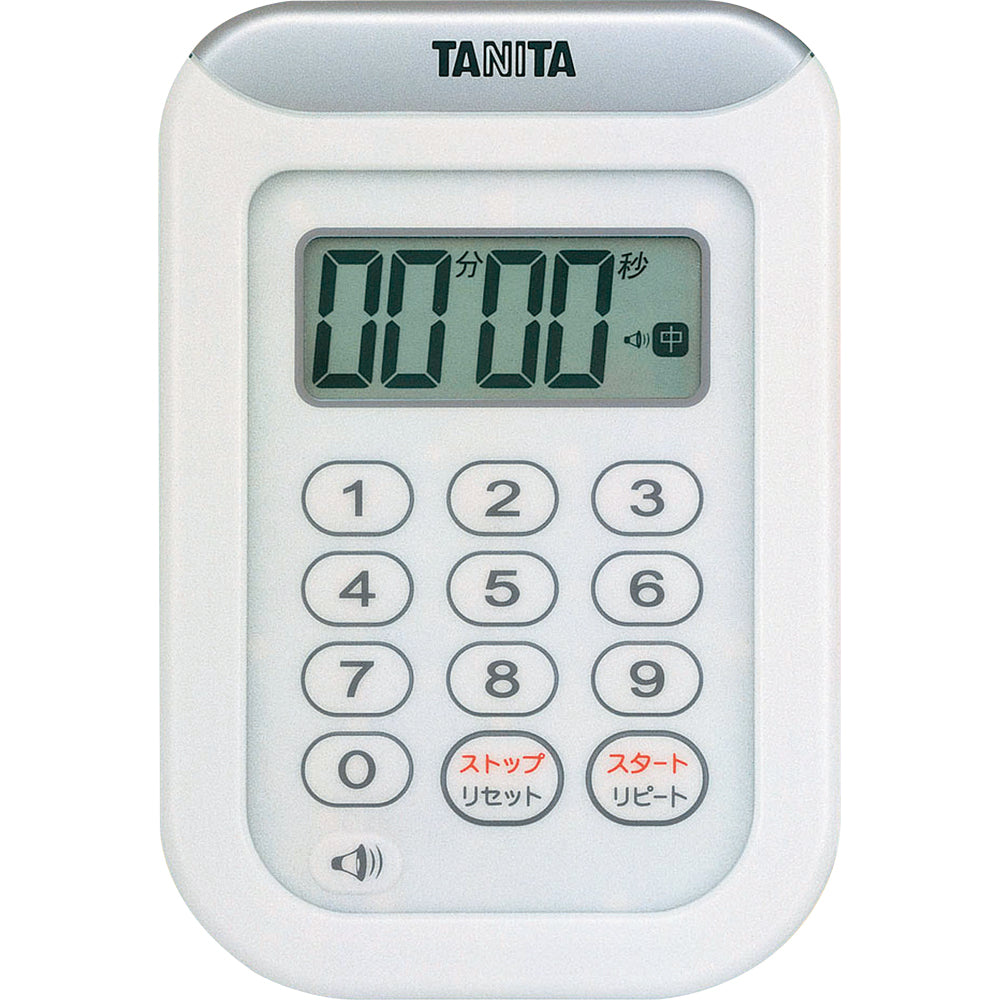 TD-378-WH(ﾎﾜｲﾄ) 丸洗いﾀｲﾏｰ100分計(防水)